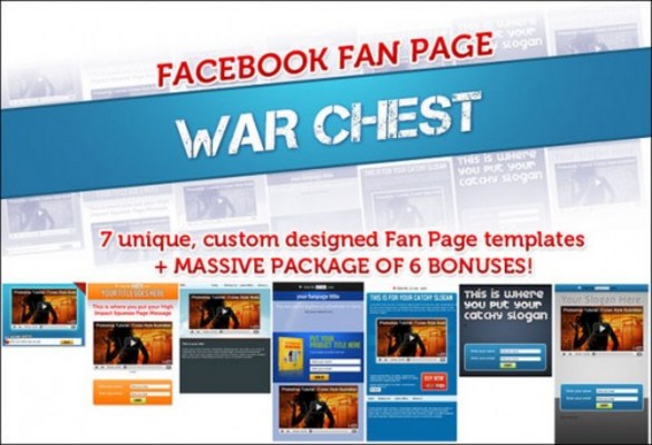 Product picture *Top-Rated* Facebook Fanpage Warchest with PLR + Bonus